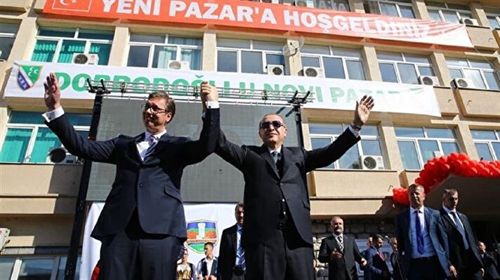 President Erdoğan visits Serbia’s Novi Pazar