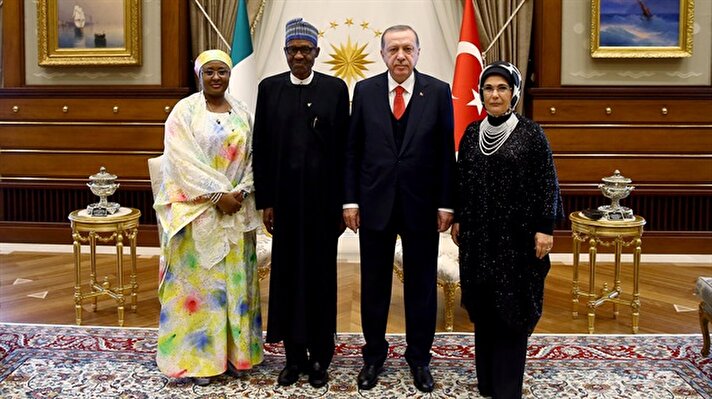 President Erdoğan receives his Nigerian counterpart Buhari