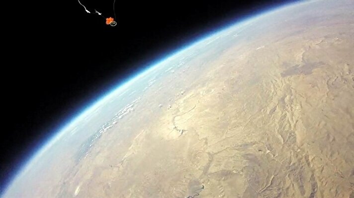 TÜGVA Kayseri İl Temsilciliği tarafından yürütülen 'Ben de Yaparım' Projesi kapsamında  yüksek irtifa balonu geliştiren liselilerin, uzaydan çektiği görüntüler büyük beğeni topladı. 