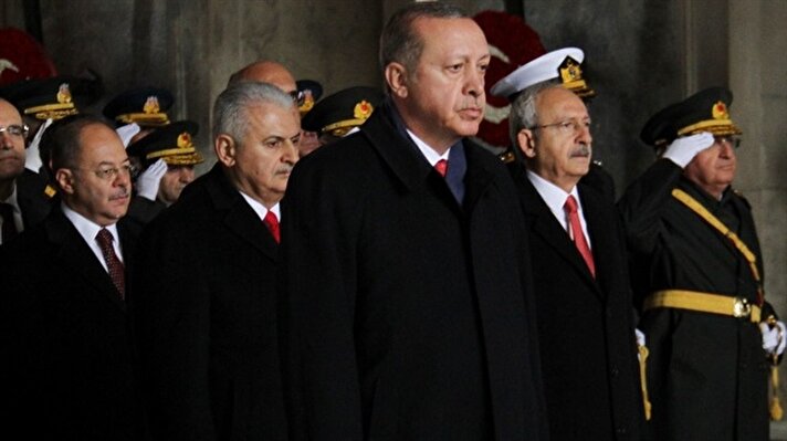 Cumhurbaşkanı Recep Tayyip Erdoğan ve parti liderlerinin katılımıyla 29 Ekim Cumhuriyet Bayramı anıt kabir ziyareti gerçekleşti.