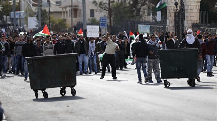 Batı Şeria'da Kudüs protestosu