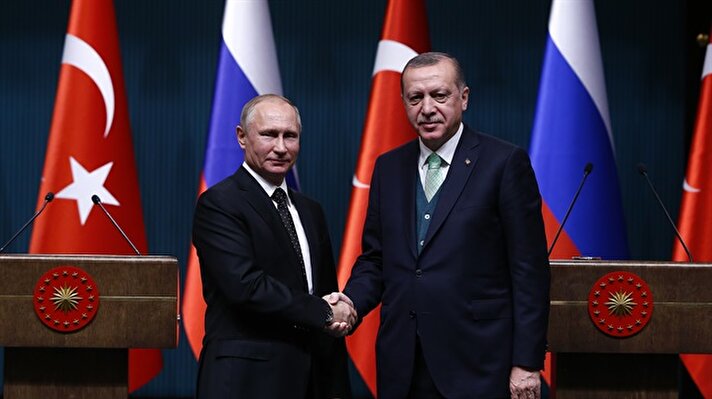 President Erdoğan receives Russian counterpart Putin in Ankara