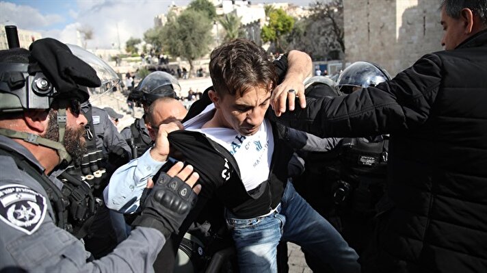 Israeli security forces clash with protesters in occupied West Bank
