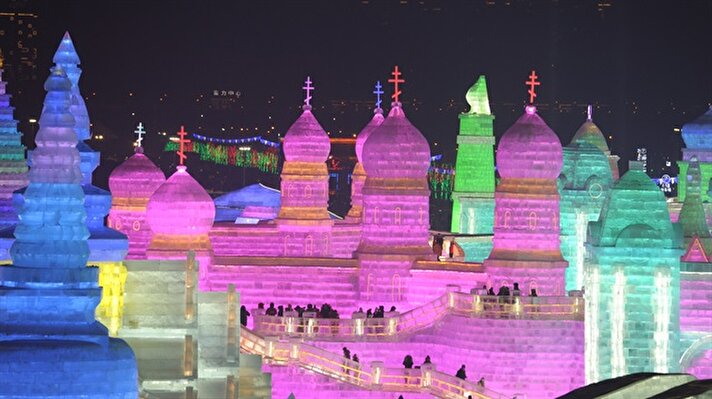 34th Harbin International Ice and Snow Sculpture Festival begins in China