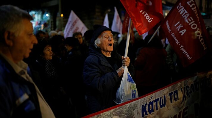 Protest against planned government reforms in Athens