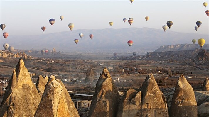 Hot air balloon rides in Cappadocia
