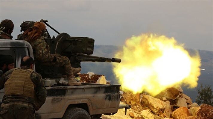 Suriye'nin Afrin bölgesinde belirlenen terör hedefleri ateş altına alındı.