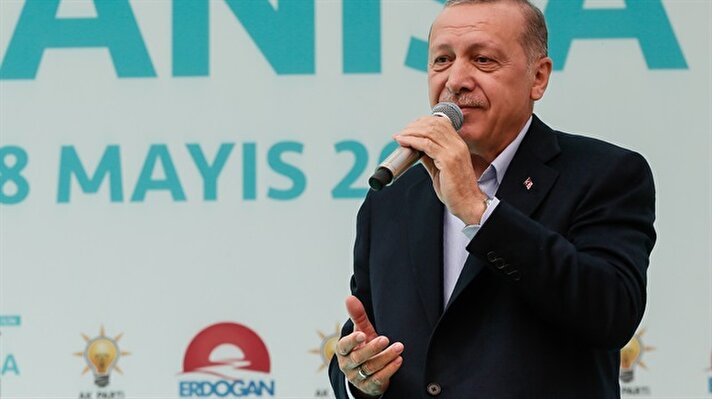 Cumhurbaşkanı Erdoğan, Manisa Akhisar'daki mitingde vatandaşlara hitap etti.  