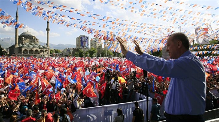 AK Parti 8 Haziran Kayseri mitinginden kareler