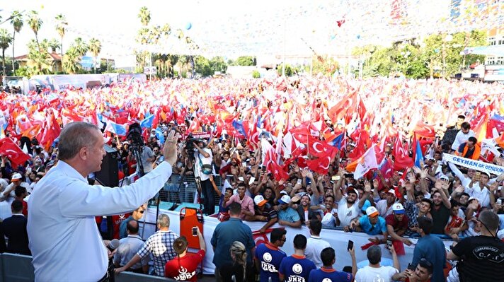 AK Parti'nin 19 Haziran Adana mitinginden kareler