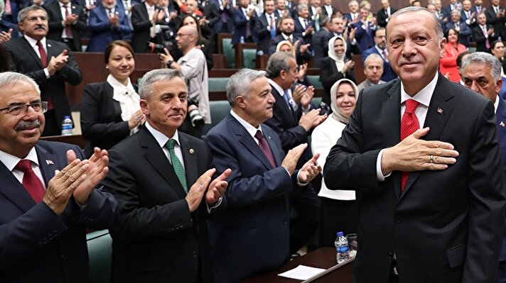 Cumhurbaşkanı Recep Tayyip Erdoğan, partisinin grup toplantısına katılmak üzere Türkiye Büyük Millet Meclisi'ne geldi. 