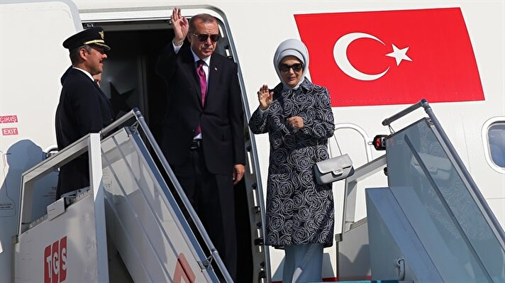 Başkan Erdoğan'ı Esenboğa Havalimanı'ndan, Cumhurbaşkanı Yardımcısı Fuat Oktay, Ankara Valisi Ercan Topaca ve diğer ilgililer uğurladı.

