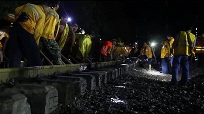 بالصور: الصينيون يواصلون تحطيم الأرقام القياسية.. بناء خط سكك حديدية في 3 ساعات ونصف الساعة