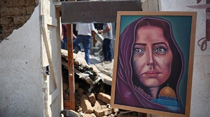  دمرته إسرائيل فحوله رسام فلسطيني إلى معرض ناطق!