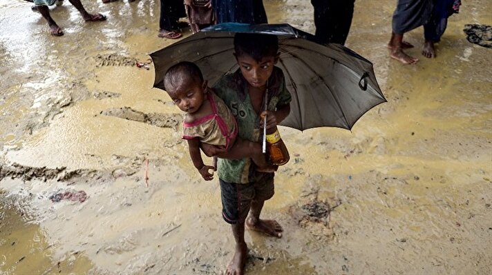 Myanmar's persecuted Rohingya minority continues to struggle against famine, disease and lack of access to clean water in sprawling camps in neighboring Bangladesh as the Muslim world remains silent in the face of their plight, exacerbated by an unsparing monsoon season that batters their flimsy improvised shelters.

