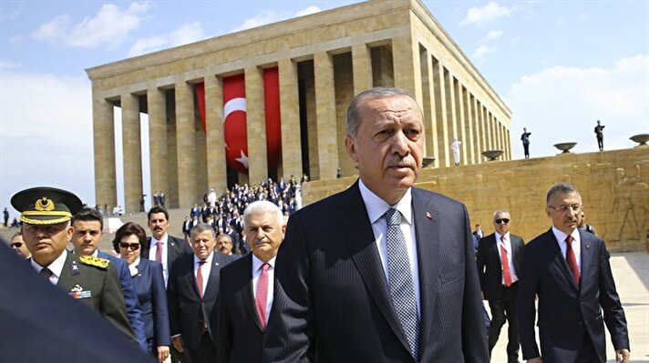 Türkiye Cumhurbaşkanı Recep Tayyip Erdoğan, 30 Ağustos bizlere şartlar ne kadar zor olursa olsun, başarıya ulaşma konusunda önümüzde daima açık bir yol bulunduğuna işaret etmektedir. değerlendirmesinde bulundu. 