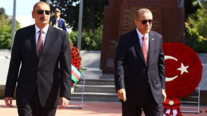Cumhurbaşkanı Erdoğan'ın Azerbaycan ziyaretinden dikkat çeken fotoğraflar