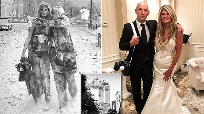 بالصور: وثق نجاتها من تفجيرات 11 سبتمبر.. فاستعانت به لتصوير حفل زفافها بعد 17 عاما
