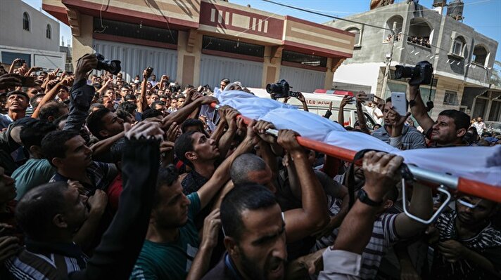 Funeral ceremony of Palestinian child martyred by Israeli soldiers