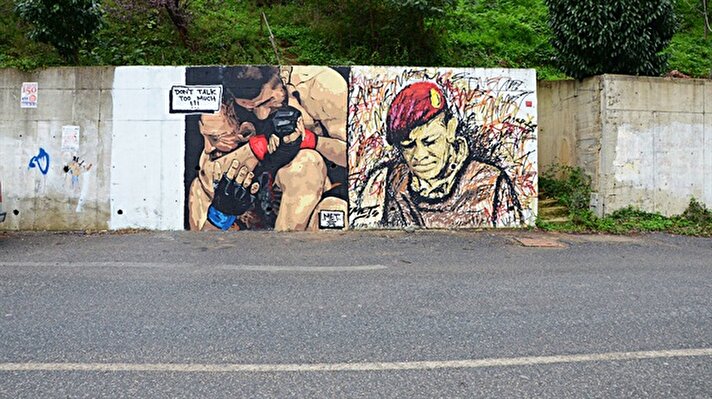 MET lakaplı Muhammed Emin Türkmen, 15 Temmuz Şehidimiz Ömer Halisdemir'i Beykoz'un Elmalı mahallesindeki duvara çizmişti. Çizimden sonra Türkiye'nin dört bir yanından tebrik mesajı alan grafiti sanatçımız Türkmen, boksör Habib'i de oraya ekledi. 