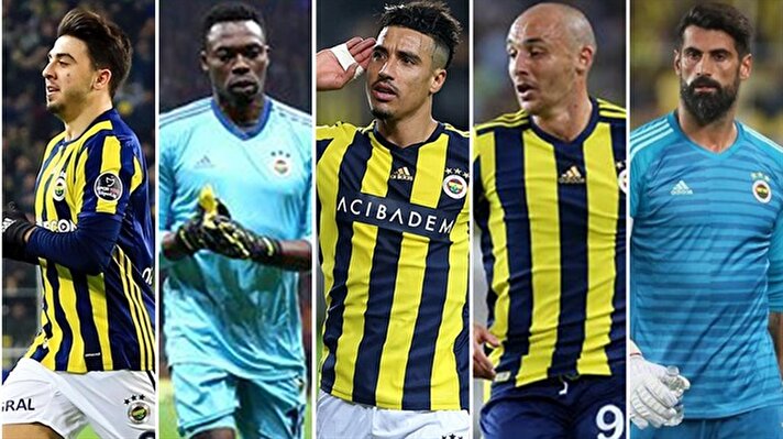 Fenerbahçe'de kadro dışında kalan 5 isim.