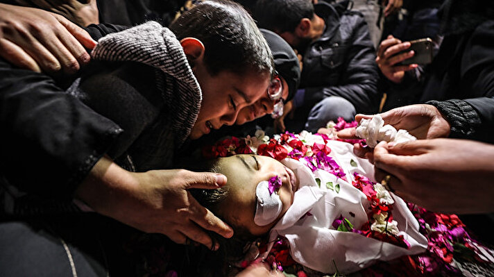 Funeral ceremony of a Palestinian in Gaza