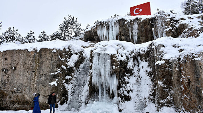 Winter beauty in the Hobbit Village in Turkey