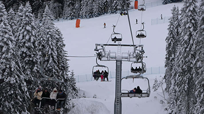 Picture-postcard ski resort at Ilgaz Mountain