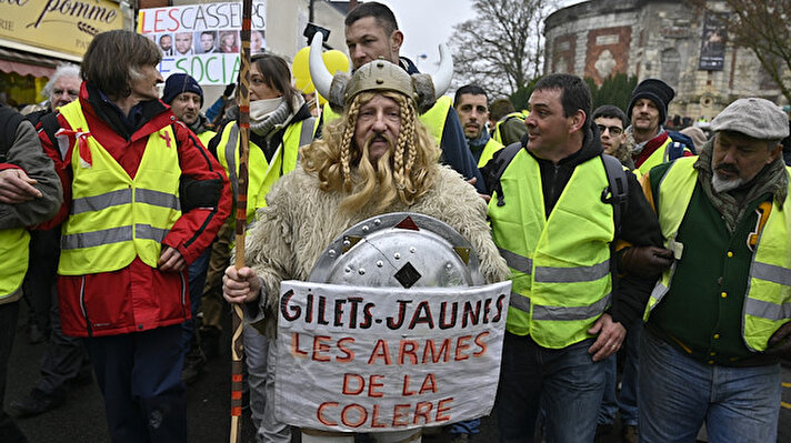 Yellow vest demonstration in Bourges
