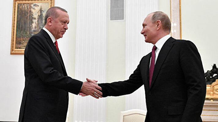 Cumhurbaşkanı Erdoğan ile Rusya Devlet Başkanı Putin görüştü.