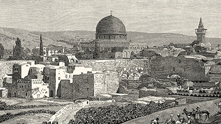 Kudüs, Zeytindağı doruklarından panoramik bir bakış.