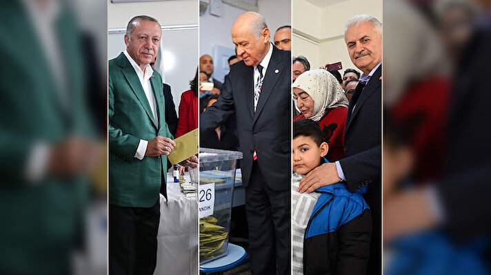 Cumhurbaşkanı Recep Tayyip Erdoğan, saat 14.00 sıralarında Üsküdar Saffet Çebi Ortaokulu’ndaki 3300 numaralı sandıkta oyunu kullandı. 