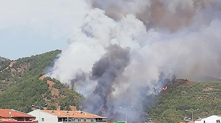 Muğla'da Dalaman ve Milas ilçelerinin ardından üçüncü orman yangını Fethiye'de başladı.
