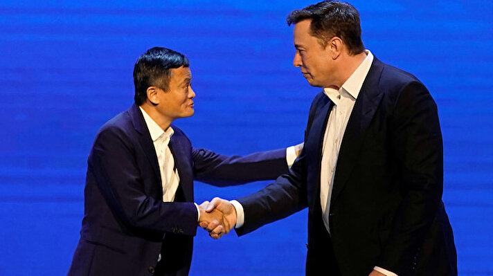 Tesla Inc CEO Musk and Alibaba Group Holding Ltd Executive Chairman Ma attend the World Artificial Intelligence Conference in Shanghai

