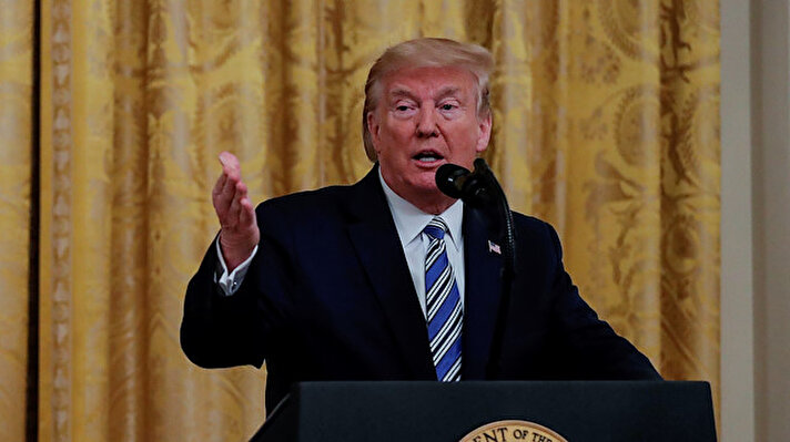Trump, Beyaz Saray'da düzenlenen basın toplantısında gazetecilerin sorularını yanıtladı.