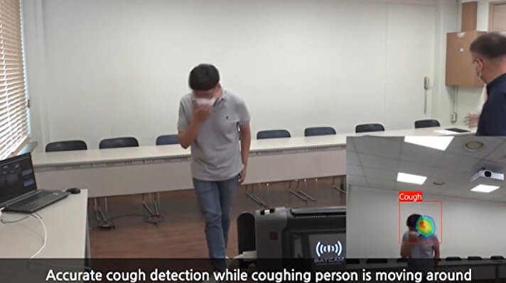 
Güney Koreli mühendisler, özellikle hastane çalışanlarının koronavirüs hastalarını ve semptomlarını takip etmesine yardımcı olabilecek 'öksürük tespit kamerası' geliştirdi.