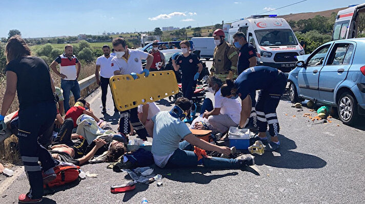 Kaza saat 15:00 sıralarında Eski Edirne Caddesi’nin Hadımköy – Dursunköy kavşağında meydana geldi. Mahmut Ersin Aydoğan yönetimindeki 34 UM 1383 plakalı otomobil ile sürücüsünün kimliği öğrenilemeyen 34 DN 7344 plakalı otomobil kafa kafaya çarpıştı. 