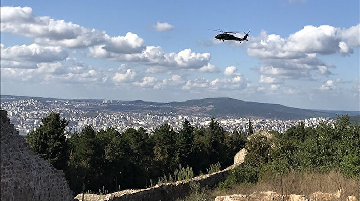 İstanbul Emniyet Müdürü Zafer Aktaş, İçişleri Bakanlığının genelgesi doğrultusunda Aydos Ormanı'nı havadan denetledi.