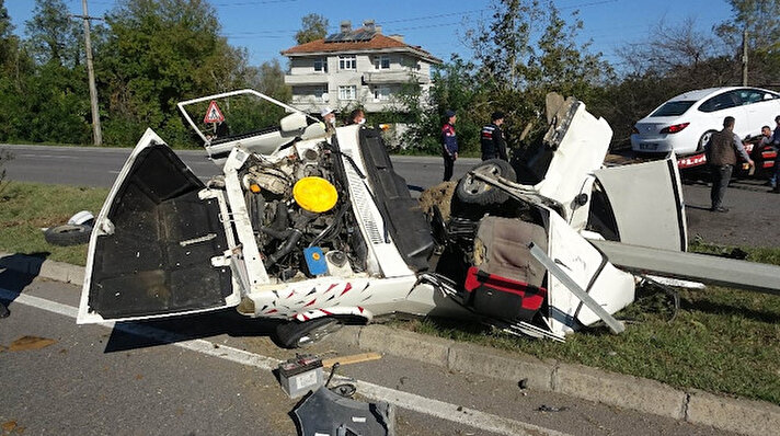 Yaşanan kaza, Samsun'un Çarşamba içesi Dikbıyık mevkisi Irmak Sırtı Mahallesi Samsun-Ordu karayolu üzerinde meydana geldi. 
