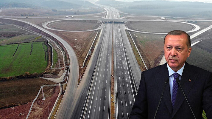 Türkiye'nin ana transit geçiş yolu olması hedeflenen ve Avrupa'yı Asya'ya bağlayan koridorda önemli bir rol üstlenecek olan Kuzey Marmara Otoyolu'nda 56,5 kilometrelik ana gövde, 11,6 kilometre bağlantı yolundan oluşan Kurtköy-Akyazı etabı bugün törenle açılacak.