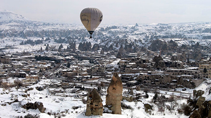 Nevşehir’de cuma akşam başlayan kar yağışı, iki gün boyunca etkili oldu. 