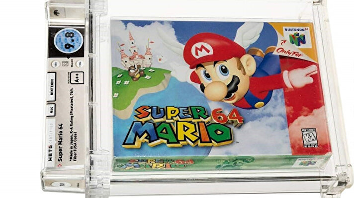 ABD’nin Dallas eyaletinde faaliyet gösteren, Heritage Auctions adlı müzayede evi 1996 yapımı bir Super Mario 64 oyunun kopyasını 1,56 milyon dolara sattığını duyurdu.