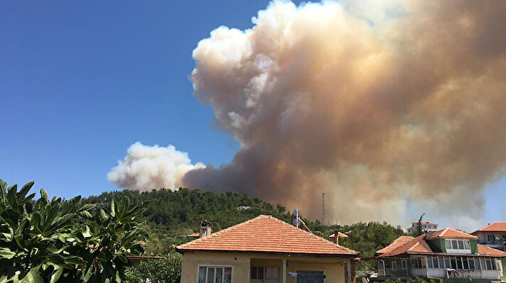 Bucak'a bağlı Çobanpınar köyü Kumyeri Mahallesi'nde, saat 12.00 sıralarında orman yangını çıktı.