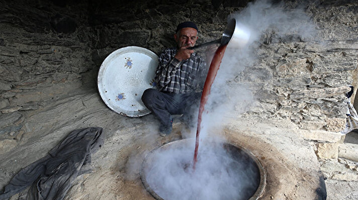 Hizan'da dağların dik yamaçlarındaki bağlarda doğal olarak yetiştirilen üzümlerden asırlardır geleneksel yöntemlerle pekmez üretilerek Türkiye'nin çeşitli illerine pazarlanıyor.