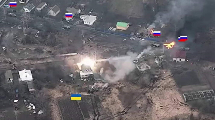 Ukrayna'nın dört bir yanında çatışmalar devam ederken ülkeden dikkat çeken bir görüntü geldi.
