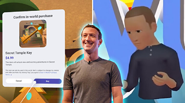 Zuckerberg'in mağazası, sanal bir metaverse dünyası olan Horizon'da olacak. Metaverse'de konuşan Zuckerberg, "Hepinizin geçimini sağlamanız ve iyi bir yaşam sürmeniz gerekiyor" dedi.<br>