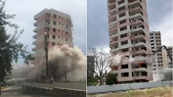 Muratpaşa ilçesi Şirinyalı Mahallesi'nde 14 katlı iki bloklu bitişim nizamlı iki bina için kentsel dönüşüm çalışmaları çerçevesinde yıkım kararı alındı.<br>