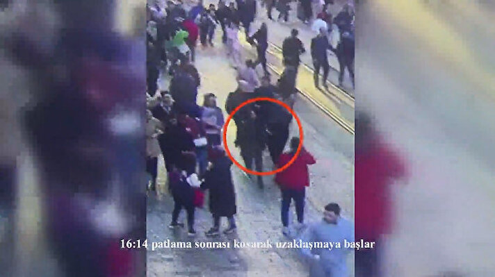 Terörist kadının Taksim'de güvenlik kamerasına yansıyan yeni görüntüleri - 1
