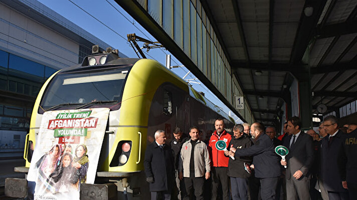 قافلة "قطار الخير" السابعة تنطلق من أنقرة إلى أفغانستان