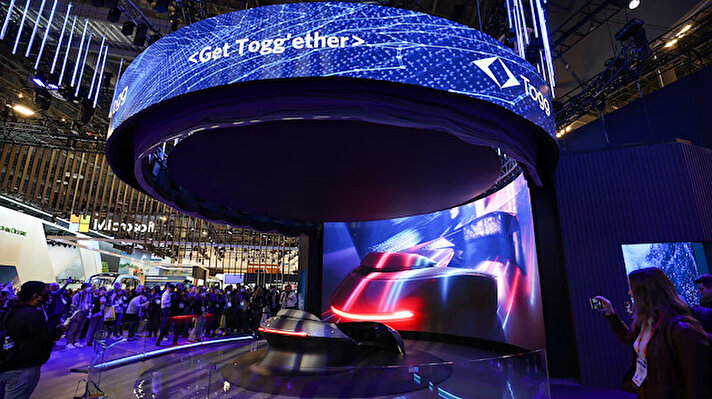 Togg, ABD'nin Las Vegas şehrinde düzenlenen dünyanın en büyük Tüketici Elektroniği Fuarı CES 2023'te duyuları harekete geçiren bir deneyim alanıyla katıldı.
